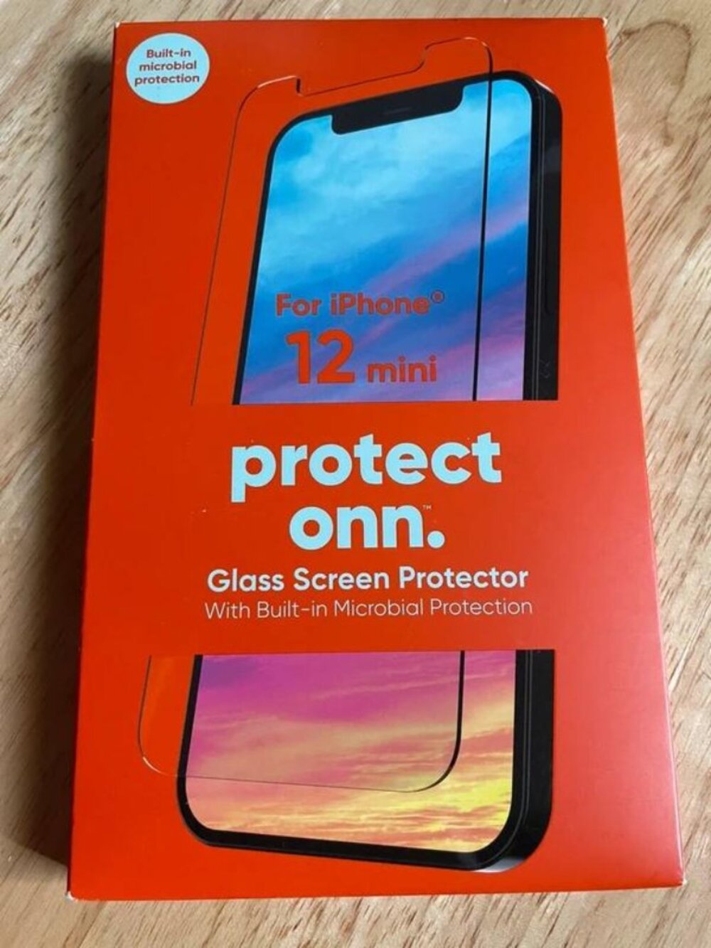 Onn Glass Screen Protector for iPhone 12 Mini 5.4Open Box Unused